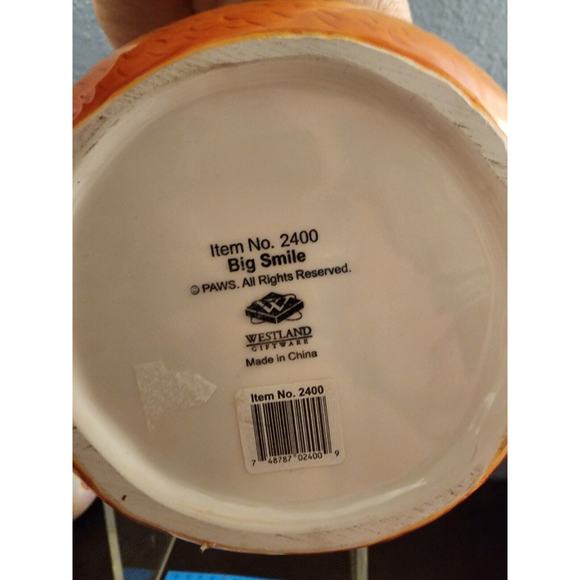 Garfield Big Smile Paws Coffee Mug Googly Eyes 14 Oz. Westland Giftware - Picture 5 of 5